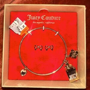 Juicy couture bracelet & earrings